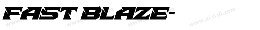 FAST BLAZE字体转换